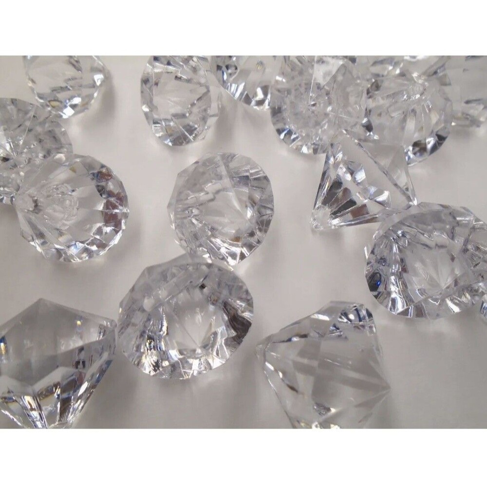100  Clear Acrylic Crystal Bead  for Wedding Decor/Chandelier, Craft